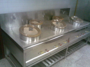 Chinese Cooking range with bricks